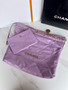 CHANEL 22 HANDBAG PURPLE