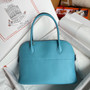 Hermes Bleu Du Nord Bolide 27cm Bag Epsom Leather