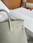 Hermes Gris Perle Birkin 25 cm Togo Palladium Hardware