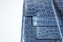 Hermes Blue Jean Kelly 32 in Porosus Crocodile with Palladium hardware