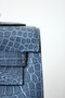 Hermes Blue Jean Kelly 32 in Porosus Crocodile with Palladium hardware