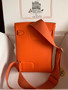  Hermes Kelly HAC A Dos Bag Orange Togo Leather Palladium Hardware 2022