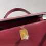 Hermès Bordeaux Kelly 28 Box Leather Gold Hardware