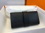 HERMES 23cm Black Swift Leather Gold Plated Medor Clutch Bag