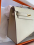 Hermes Kelly Sellier 20 en Desordre Craie 