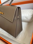 Hermes Kelly Sellier 20 en Desordre Etoupe  Hermes Kelly Sellier 20 en Desordre Etoupe