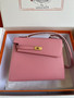 Hermes Kelly Sellier 20 en Desordre Sakura Pink 