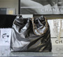 CHANEL 22 HANDBAG Ruthenium Medium AW 2022