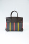 Hermès Birkin 35 Jumping Canvas and Black Box Leather with Palladium Hardware