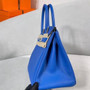 Hermès Birkin 30 cm Blue France Togo Leather Palladium Hardware  Hermès Birkin 30 cm Blue France Togo Leather Palladium Hardware
