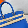 Hermès Birkin 30 cm Blue France Togo Leather Palladium Hardware  Hermès Birkin 30 cm Blue France Togo Leather Palladium Hardware