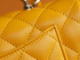 Chanel  Fall-Winter 2022/23 Pre-Collection Yellow  MINI FLAP BAG WITH TOP HANDLE