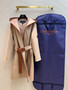 Louis Vuitton 1A99K3 BELTED DOUBLE FACE HOODED WRAP COAT
