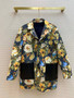 Louis Vuitton 1AALFZ REVERSIBLE VINTAGE FLOWER JACQUARD COAT Louis Vuitton 1AALFZ REVERSIBLE VINTAGE FLOWER JACQUARD COAT