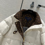 Louis Vuitton 1AAAWS MONOGRAM ACCENT PILLOW PUFFER JACKET BLANC