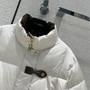 Louis Vuitton 1AAAWS MONOGRAM ACCENT PILLOW PUFFER JACKET BLANC