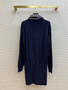 Louis Vuitton 1AALIM D-RING TROMPE L’OEIL SWEATER DRESS