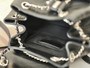 CHANEL 22C Black Crinkled Calfskin Duma Backpack