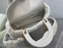 Christian Dior MEDIUM LADY D-LITE BAG Latte Cannage Shearling 