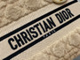 Christian Dior MEDIUM LADY D-LITE BAG Latte Cannage Shearling  Brown