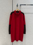 Loro Piana Grassmoor Dress  Baby Cashmere Spiced Apple Mel/dark Raspberry