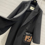 Fendi  Black wool coat