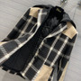 Christian Dior 2-IN-1 JACKET Black and White Check'n'Dior Wool 