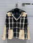 Christian Dior 2-IN-1 JACKET Black and White Check'n'Dior Wool 