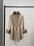Loro Piana Salzburg Cape Cashmere Peanut Butter Melange