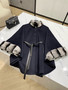 Loro Piana Salzburg Cape Cashmere Navy Blue