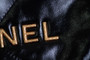 CHANEL 22 MINI HANDBAG GOLD LOGO BLACK SS2023 BLACK WITH PEARL