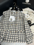 Chanel Ecru Cotton & Wool Tweed Jacket 