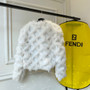Fendi Bomber jacket White fox fur jacket