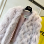 Fendi Bomber jacket Pink fox fur jacket