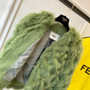 Fendi Bomber jacket Green fox fur jacket