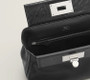 Hermes 2424 Mini Touch Black Volupto Leather  with Lizard Palladium Hardware