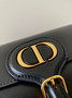 DIOR BOBBY EAST-WEST BAG Black Box Calfskin