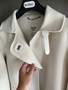 Hermes Short wrap coat White