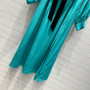 Gucci Silk belted dress Green