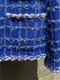 Chanel Cruise 2023 Blue Cotton Tweed Jacket 