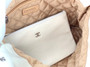 Chanel CHANEL 22 SMALL WHITE HANDBAG WITH SILVER HARDWARE