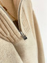 Loro Piana Northdowns Half-Zip  Cashmere Ancient Papyrus