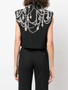 Alexander McQueen Women's Sleeveless Embroidered Jacket in Black