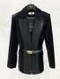 Fendi Tuxedo Velvet Jacket with Belt 