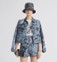 Christian Dior JACKET Blue Cotton Denim with Dior Jardin Magique Motif  Christian Dior JACKET Blue Cotton Denim with Dior Jardin Magique Motif