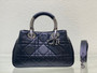 [Priority Release] Christian Dior The lady Dior 95.22 Bag Large Black 