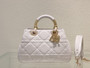 [Priority Release] Christian Dior The lady Dior 95.22 Bag Large White