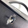 Hermes Sellier Kelly 40 Black Swift Palladium Hardware 