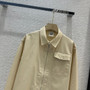 Hermes Zipped cotton shirt Beige