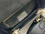 Christian Dior SMALL LADY DIOR MY ABCDIOR BAG Black Quilted-Effect Lambskin with Ornamental Motif 